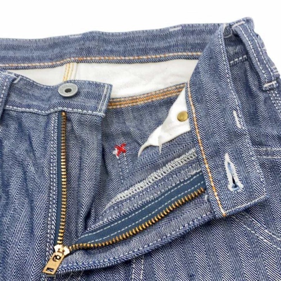 Iron Heart Double Knee Logger Pants Hickory Stripe W29 L29 - Picture 1 of 5